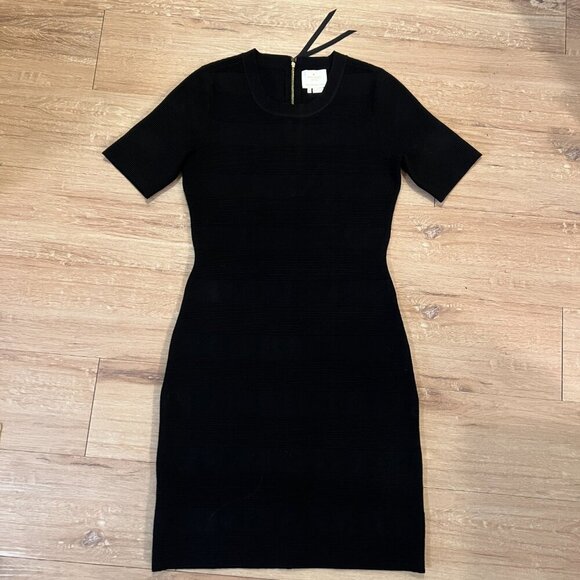 Kate Spade New York textured stripe sheath dress in Black Size - Medium - Picture 4 of 12